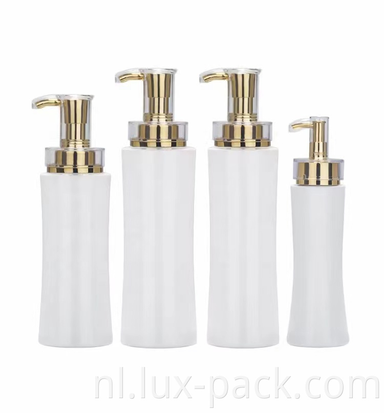 Groothandel luxe 200 ml huidverzorging verpakking Plastic huisdier shampoo douchegellotionpompfles